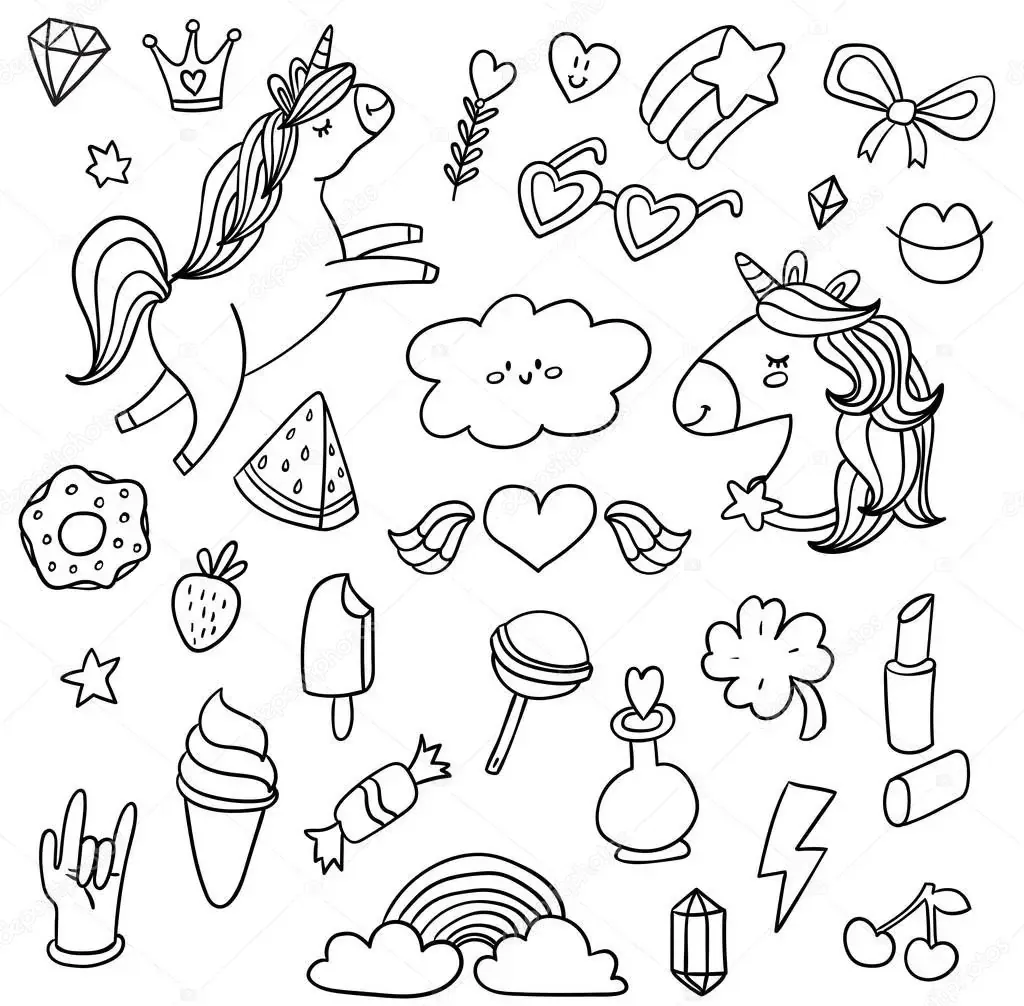 Bộ sưu tập 100+ hình vẽ sticker cute mini dễ thương nhất · ảnh 2