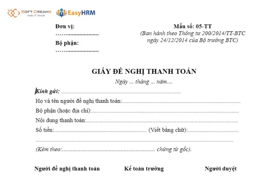 Bộ sưu tập Mẫu đề nghị thanh toán 2026 — ảnh chất lượng cao · ảnh 1