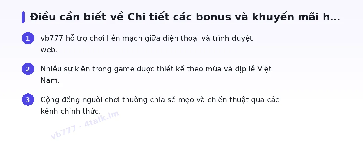 Những điều cần biết về vb777