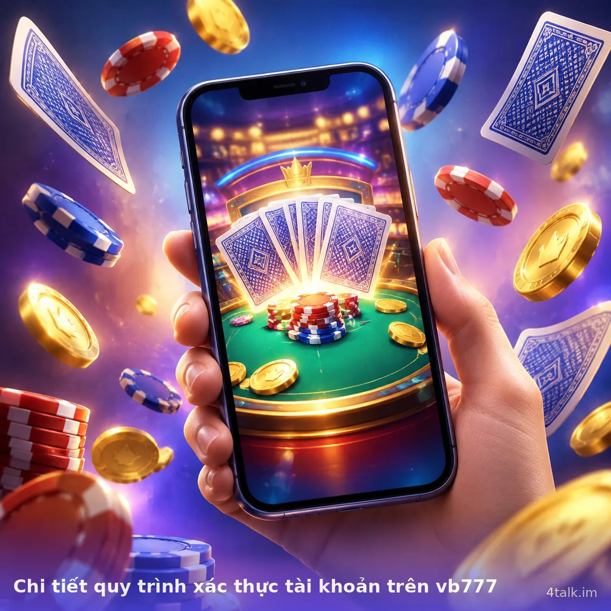 Chi tiết quy trình xác thực tài khoản trên vb777