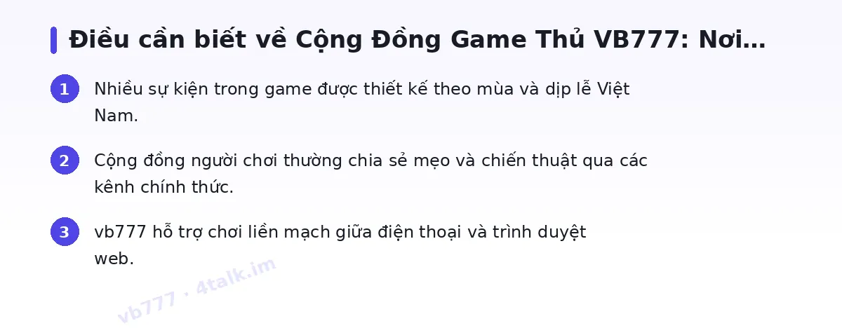 Những điều cần biết về vb777