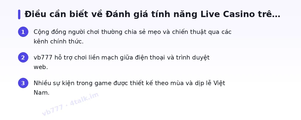 Những điều cần biết về vb777