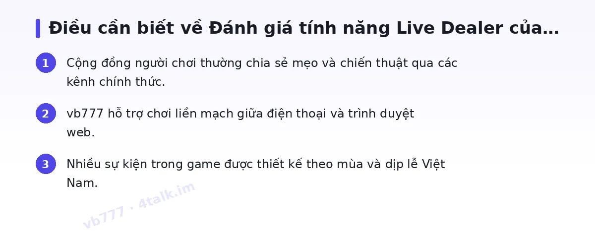 Những điều cần biết về vb777
