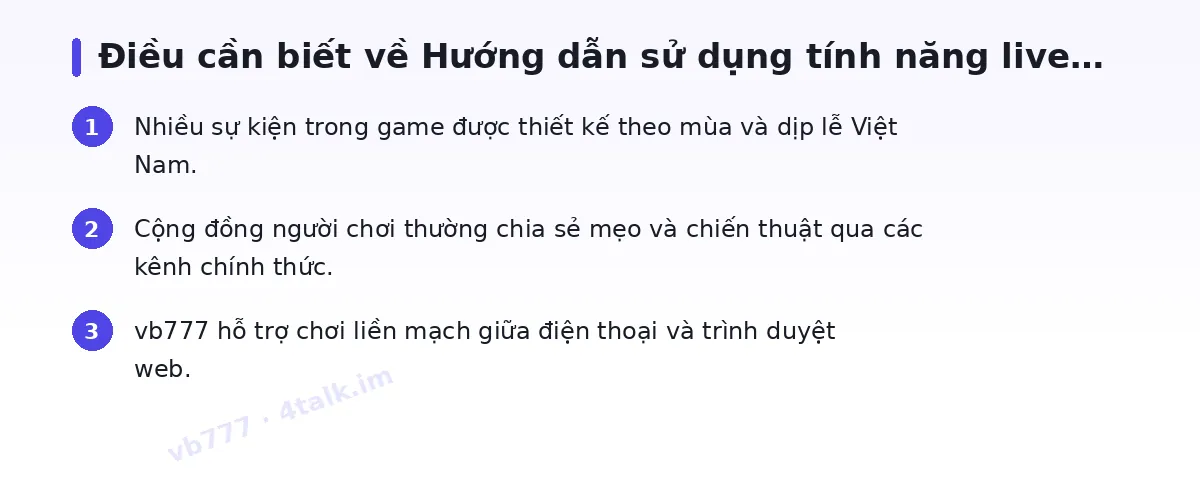 Những điều cần biết về vb777
