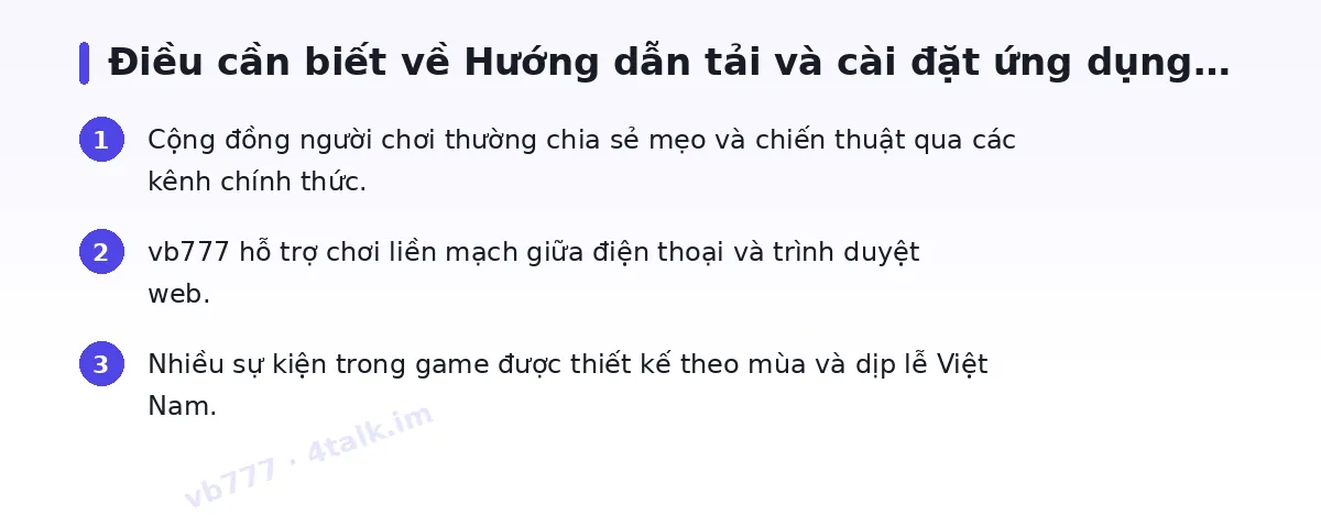 Những điều cần biết về vb777