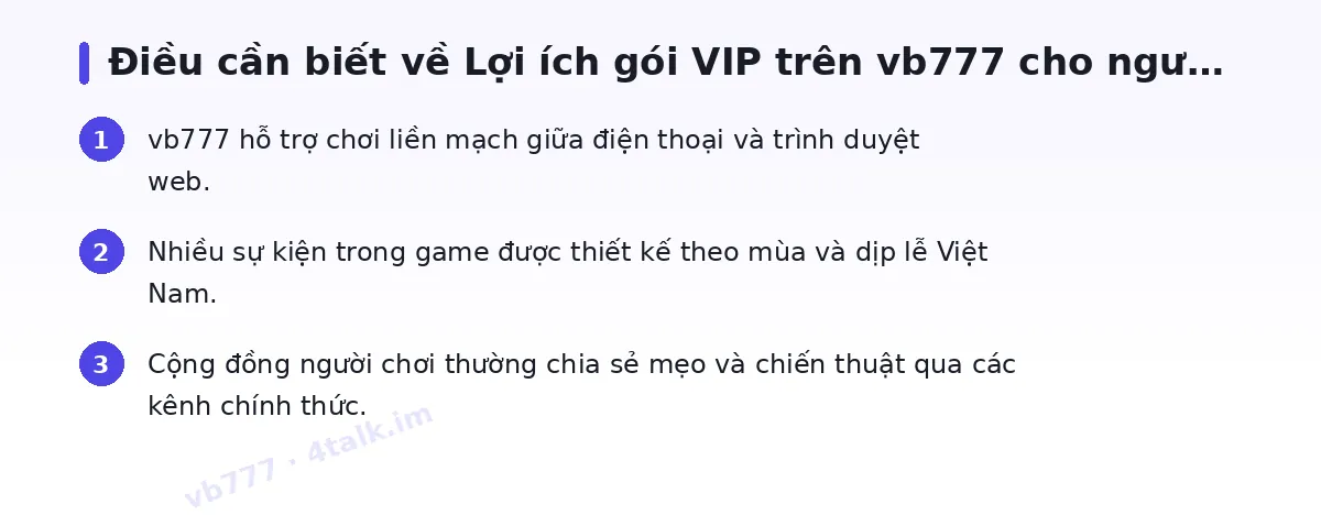 Những điều cần biết về vb777