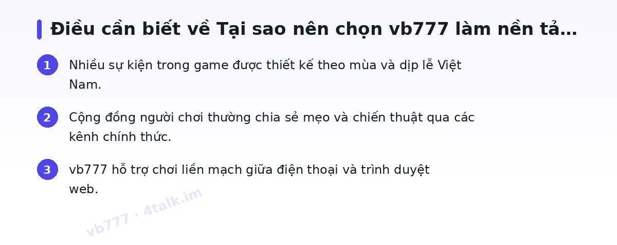 Những điều cần biết về vb777