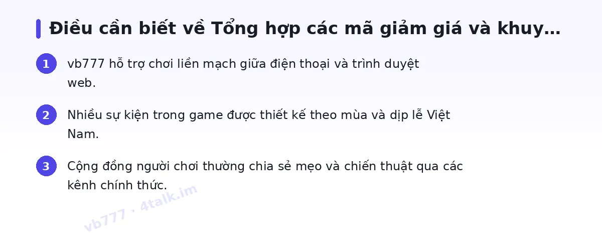 Những điều cần biết về vb777