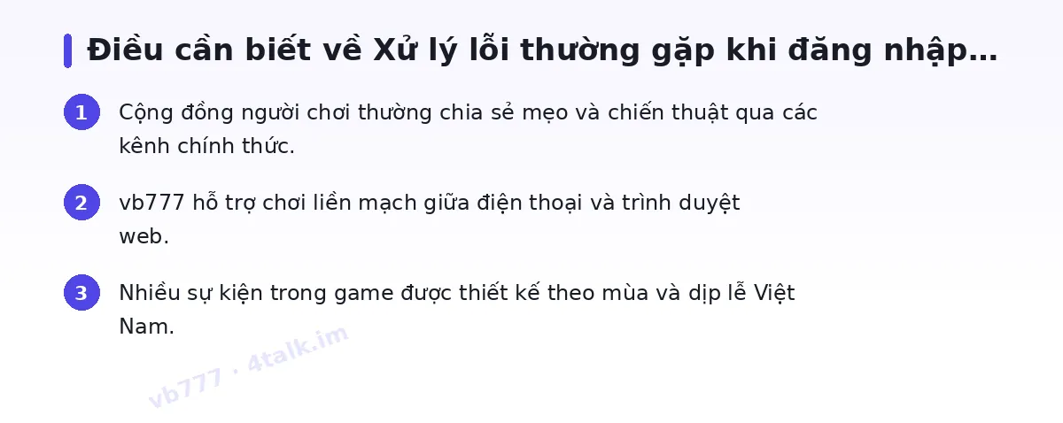 Những điều cần biết về vb777