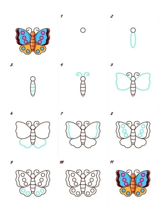Cách vẽ con bướm đẹp nhất: Tuyển tập 100+ ảnh tuyệt đẹp